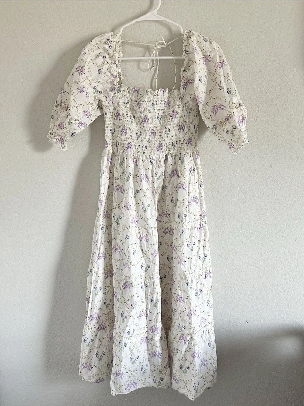 Hill House x Bridgerton x Phenomenal Nesli Nap Dress Whistledown Trellis Sz M - Picture 6 of 10